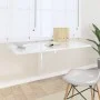 Folding wall-mounted table, glossy white plywood, 100x60x56 cm by vidaXL, Folding tables - Ref: Foro24-342649, Price: 75,23 €...