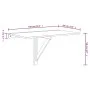 Folding wall-mounted table, glossy white plywood, 100x60x56 cm by vidaXL, Folding tables - Ref: Foro24-342649, Price: 75,23 €...