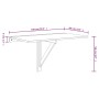 Weißer glänzender Sperrholz-Klapptisch 100x60x56 cm von vidaXL, Klapptische - Ref: Foro24-342649, Preis: 72,36 €, Rabatt: %