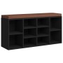 Schuhregal Bank aus schwarzem Sperrholz 103x30x48 cm von vidaXL, Bänke für Hallen und Lager - Ref: Foro24-342609, Preis: 124,...