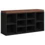 Schuhregal Bank aus schwarzem Sperrholz 103x30x48 cm von vidaXL, Bänke für Hallen und Lager - Ref: Foro24-342609, Preis: 115,...