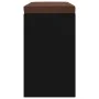 Black plywood shoe bench 103x30x48 cm by vidaXL, Benches for halls and storage - Ref: Foro24-342609, Price: 117,36 €, Discoun...