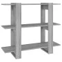 Sonoma graues Regal/Raumteiler 100x30x87 cm von vidaXL, Bücherregale und Regale - Ref: Foro24-813567, Preis: 47,82 €, Rabatt: %