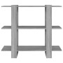 Sonoma graues Regal/Raumteiler 100x30x87 cm von vidaXL, Bücherregale und Regale - Ref: Foro24-813567, Preis: 48,38 €, Rabatt: %