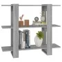 Sonoma gray shelving/space divider 100x30x87 cm by vidaXL, Bookcases and shelves - Ref: Foro24-813567, Price: 47,82 €, Discou...