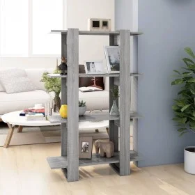 Sonoma gray shelving/space divider 80x30x123.5 cm by vidaXL, Bookcases and shelves - Ref: Foro24-813576, Price: 42,07 €, Disc...