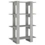Sonoma gray shelving/space divider 80x30x123.5 cm by vidaXL, Bookcases and shelves - Ref: Foro24-813576, Price: 42,46 €, Disc...