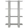 Estantería/divisor de espacios gris Sonoma 80x30x123,5 cm de vidaXL, Librerías y estanterías - Ref: Foro24-813576, Precio: 42...