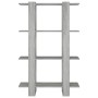 Sonoma gray shelving/space divider 80x30x123.5 cm by vidaXL, Bookcases and shelves - Ref: Foro24-813576, Price: 42,46 €, Disc...