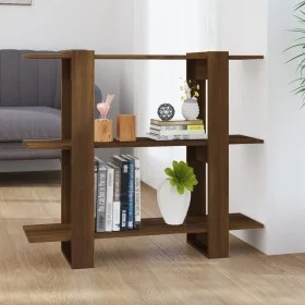 Brown oak shelving/space divider 100x30x87 cm by vidaXL, Bookcases and shelves - Ref: Foro24-813568, Price: 51,96 €, Discount: %
