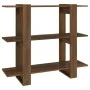 Regal/Raumteiler aus brauner Eiche, 100 x 30 x 87 cm von vidaXL, Bücherregale und Regale - Ref: Foro24-813568, Preis: 51,96 €...