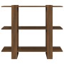 Regal/Raumteiler aus brauner Eiche, 100 x 30 x 87 cm von vidaXL, Bücherregale und Regale - Ref: Foro24-813568, Preis: 52,61 €...