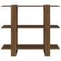 Regal/Raumteiler aus brauner Eiche, 100 x 30 x 87 cm von vidaXL, Bücherregale und Regale - Ref: Foro24-813568, Preis: 51,96 €...
