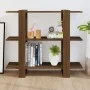 Regal/Raumteiler aus brauner Eiche, 100 x 30 x 87 cm von vidaXL, Bücherregale und Regale - Ref: Foro24-813568, Preis: 51,96 €...
