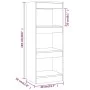 Oak brown engineered wood shelf/divider 40x30x103 cm by vidaXL, Bookcases and shelves - Ref: Foro24-813589, Price: 47,94 €, D...
