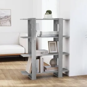 Sonoma grau Regal/Raumteiler 100x30x123,5 cm von vidaXL, Bücherregale und Regale - Ref: Foro24-813564, Preis: 53,12 €, Rabatt: %