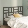 Bettkopfteil aus massivem grauem Kiefernholz, 126 x 4 x 104 cm von vidaXL, Kopf- und Fußteile - Ref: Foro24-818182, Preis: 44...