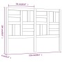 Bettkopfteil aus massivem grauem Kiefernholz, 126 x 4 x 104 cm von vidaXL, Kopf- und Fußteile - Ref: Foro24-818182, Preis: 45...