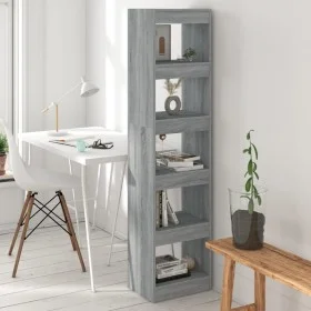 Sonoma gray shelving/space divider 40x30x166 cm by vidaXL, Bookcases and shelves - Ref: Foro24-813594, Price: 61,88 €, Discou...