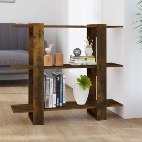 Eiche geräuchertes Regal/Raumteiler 100x30x87 cm von vidaXL, Bücherregale und Regale - Ref: Foro24-813566, Preis: 50,89 €, Ra...