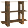 Eiche geräuchertes Regal/Raumteiler 100x30x87 cm von vidaXL, Bücherregale und Regale - Ref: Foro24-813566, Preis: 50,89 €, Ra...