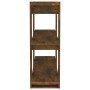 Eiche geräuchertes Regal/Raumteiler 100x30x87 cm von vidaXL, Bücherregale und Regale - Ref: Foro24-813566, Preis: 50,89 €, Ra...