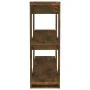 Shelving unit/space divider in smoked oak color 100x30x87 cm by vidaXL, Bookcases and shelves - Ref: Foro24-813566, Price: 50...