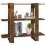 Eiche geräuchertes Regal/Raumteiler 100x30x87 cm von vidaXL, Bücherregale und Regale - Ref: Foro24-813566, Preis: 50,89 €, Ra...