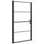 Schwarze Duschtür aus halbmattiertem Glas, 100 x 178 cm von vidaXL, Duschtüren - Ref: Foro24-151867, Preis: 220,99 €, Rabatt: %