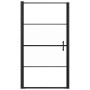 Schwarze Duschtür aus halbmattiertem Glas, 100 x 178 cm von vidaXL, Duschtüren - Ref: Foro24-151867, Preis: 220,99 €, Rabatt: %