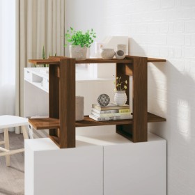 Regal/Raumteiler aus brauner Eiche, 80 x 30 x 51 cm von vidaXL, Bücherregale und Regale - Ref: Foro24-813583, Preis: 24,60 €,...