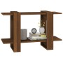 Regal/Raumteiler aus brauner Eiche, 80 x 30 x 51 cm von vidaXL, Bücherregale und Regale - Ref: Foro24-813583, Preis: 24,60 €,...