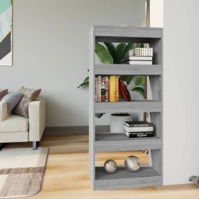 Sonoma-graues Sperrholzregal 60x30x135 cm von vidaXL, Bücherregale und Regale - Ref: Foro24-813606, Preis: 53,93 €, Rabatt: %
