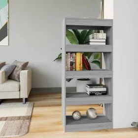 Sonoma-graues Sperrholzregal 60x30x135 cm von vidaXL, Bücherregale und Regale - Ref: Foro24-813606, Preis: 53,40 €, Rabatt: %