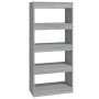 Sonoma-graues Sperrholzregal 60x30x135 cm von vidaXL, Bücherregale und Regale - Ref: Foro24-813606, Preis: 53,93 €, Rabatt: %