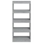Sonoma-graues Sperrholzregal 60x30x135 cm von vidaXL, Bücherregale und Regale - Ref: Foro24-813606, Preis: 53,93 €, Rabatt: %