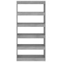 Regal/Trennwand aus technischem Holz in Sonoma-Grau, 80 x 30 x 166 cm von vidaXL, Bücherregale und Regale - Ref: Foro24-81362...