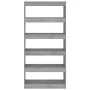 Regal/Trennwand aus technischem Holz in Sonoma-Grau, 80 x 30 x 166 cm von vidaXL, Bücherregale und Regale - Ref: Foro24-81362...