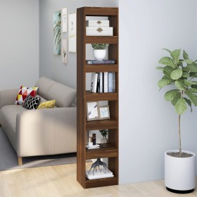 Estantería/divisor de espacios roble marrón 40x30x198 cm de vidaXL, Librerías y estanterías - Ref: Foro24-813598, Precio: 85,...