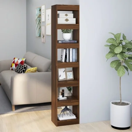 Shelving / room divider brown oak 40x30x198 cm by vidaXL, Bookcases and shelves - Ref: Foro24-813598, Price: 83,76 €, Discoun...