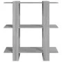 Gray Sonoma shelf/space divider 80x30x87 cm by vidaXL, Bookcases and shelves - Ref: Foro24-813579, Price: 46,89 €, Discount: %