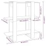 Gray Sonoma shelf/space divider 80x30x87 cm by vidaXL, Bookcases and shelves - Ref: Foro24-813579, Price: 46,89 €, Discount: %