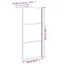 Glass shower screen ESG stone design black 80x195cm by vidaXL, Shower walls and screens - Ref: Foro24-151880, Price: 171,61 €...