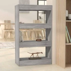 Shelf/divider engineered wood in Sonoma gray 60x30x103 cm by vidaXL, Bookcases and shelves - Ref: Foro24-813603, Price: 42,05...