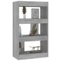 Shelf/divider engineered wood in Sonoma gray 60x30x103 cm by vidaXL, Bookcases and shelves - Ref: Foro24-813603, Price: 42,05...