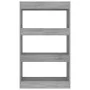 Shelf/divider engineered wood in Sonoma gray 60x30x103 cm by vidaXL, Bookcases and shelves - Ref: Foro24-813603, Price: 42,05...