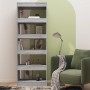 Regal/Trennwand aus technischem Holz in Sonoma-Grau, 60 x 30 x 166 cm von vidaXL, Bücherregale und Regale - Ref: Foro24-81360...
