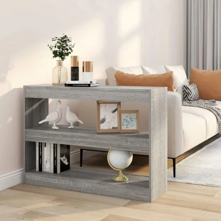 Estantería/divisor de espacios gris Sonoma 100x30x72 cm de vidaXL, Librerías y estanterías - Ref: Foro24-813630, Precio: 54,1...