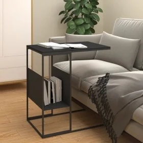 Schwarzer Beistelltisch aus Sperrholz, 55 x 36 x 59,5 cm von vidaXL, Couchtisch - Ref: Foro24-343105, Preis: 35,70 €, Rabatt: %