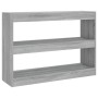 Sonoma graues Regal/Raumteiler 100x30x72 cm von vidaXL, Bücherregale und Regale - Ref: Foro24-813630, Preis: 54,80 €, Rabatt: %